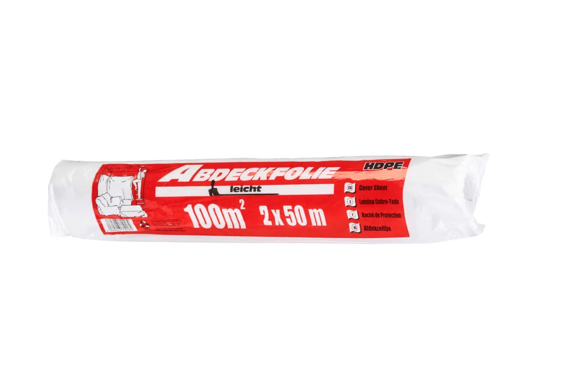 Abdeckfolie Malerabdeckfolie HDPE „leicht“ Rolle 2 x 50 m Article number KTX00464