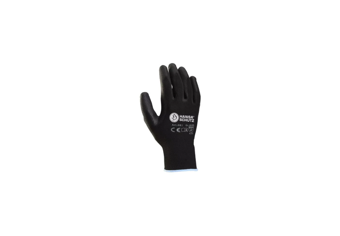 Nylon Feinstrick Montagehandschuh SCHWARZ Article number KTX10440