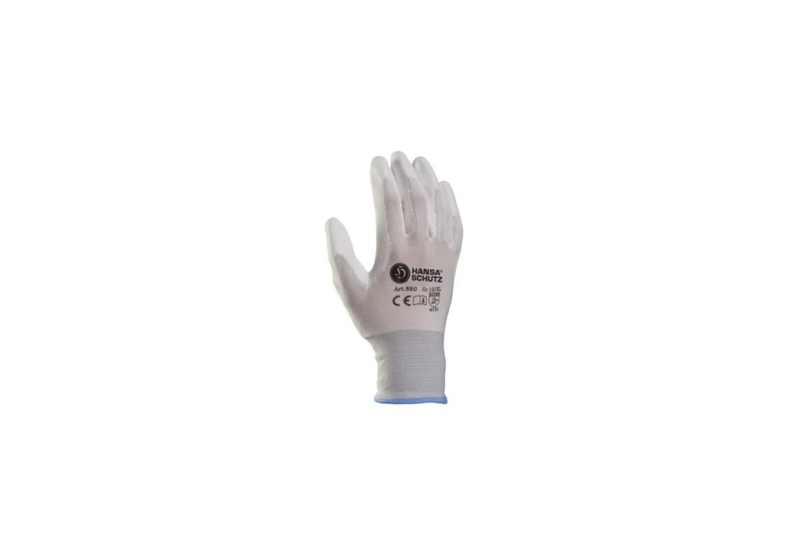 Nylon Feinstrick Montagehandschuh WEISS Article number KTX10441