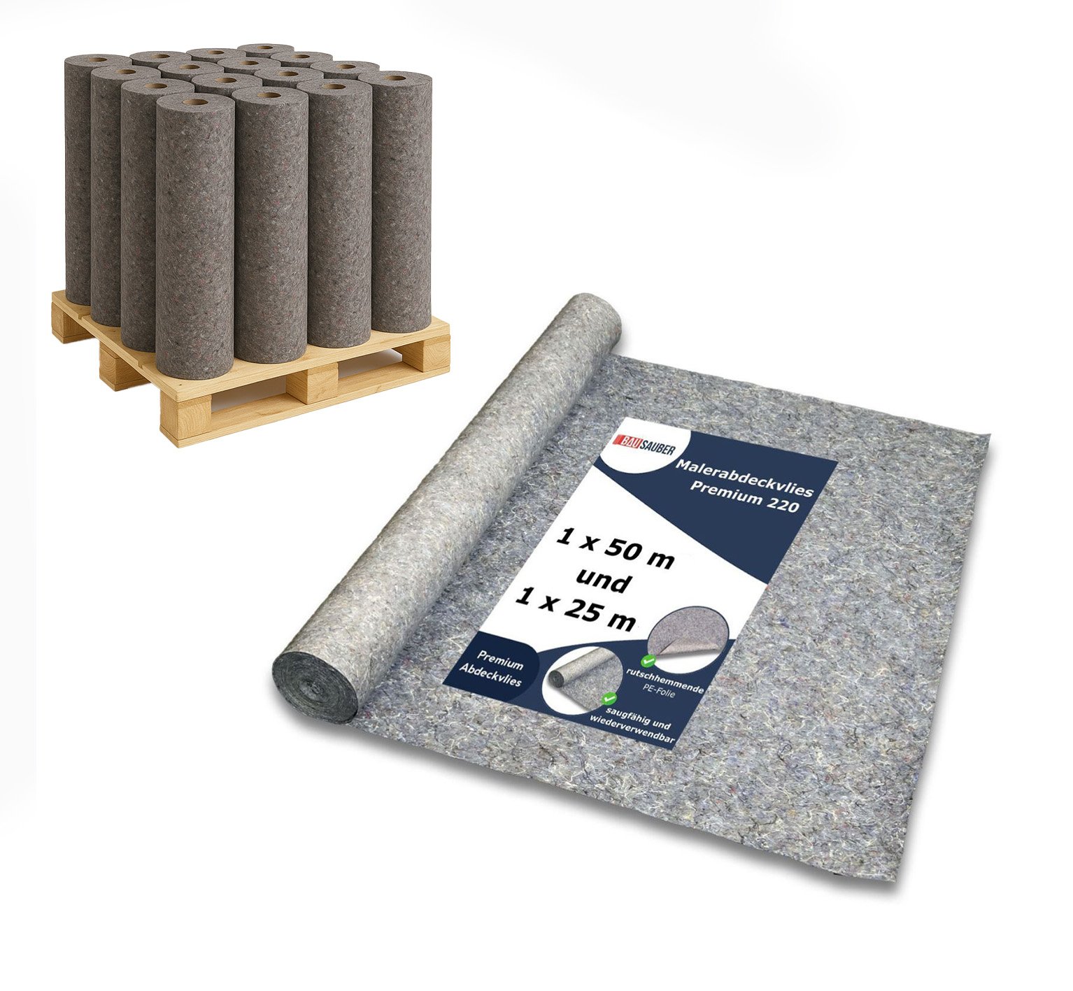 Palette Malerabdeckvlies Premium 220