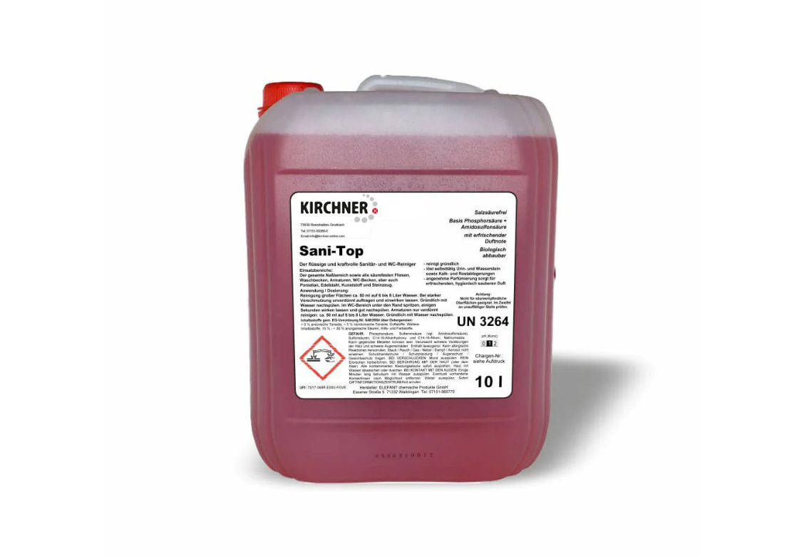 SANI TOP flüssiger WC – und Sanitärreiniger Article number KTX10954